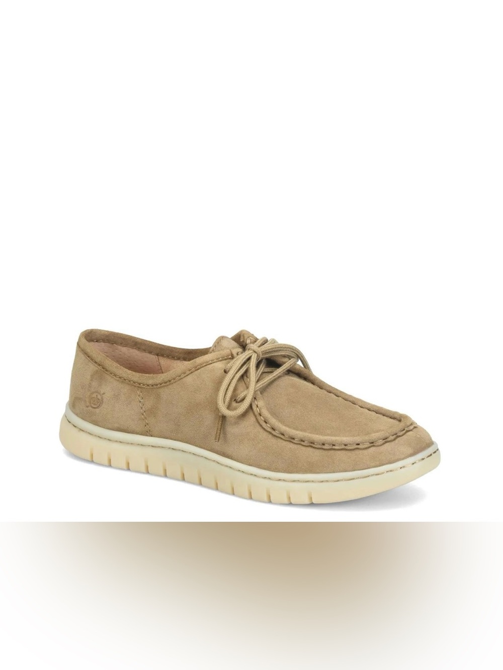 Born Women's Suede Moccasin Lace-Up Shoes in Tan